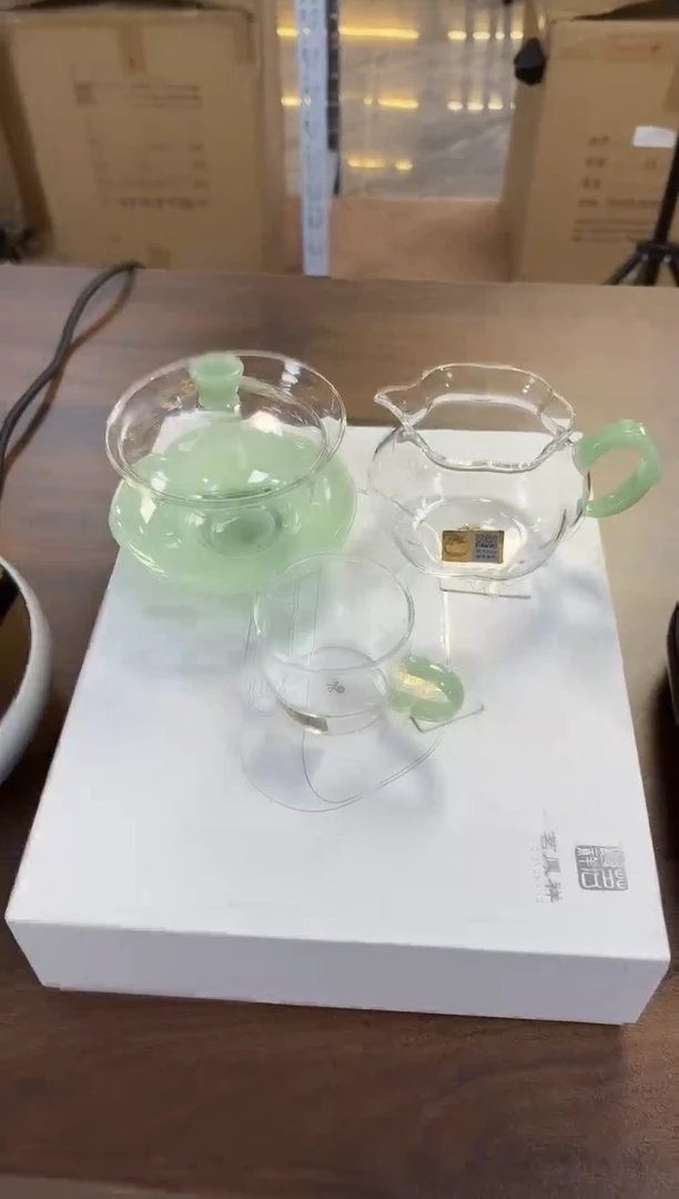 禾器-纳福茶海-浅玉色+禾器荷叶浅玉+禾器清尚1个