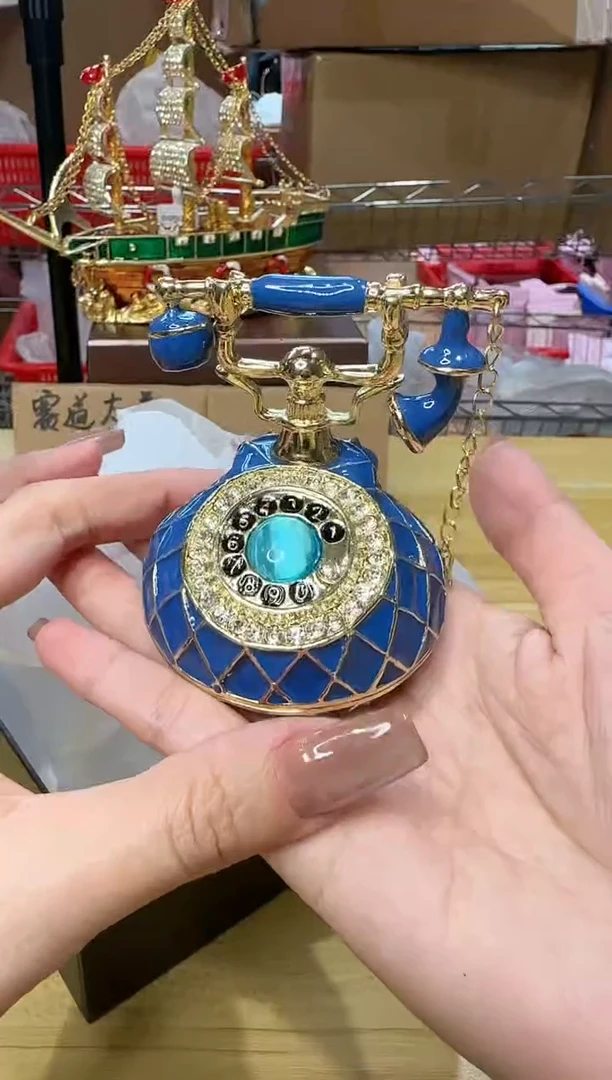 【闪购商品】茶宠珐琅首饰盒摆件AD101