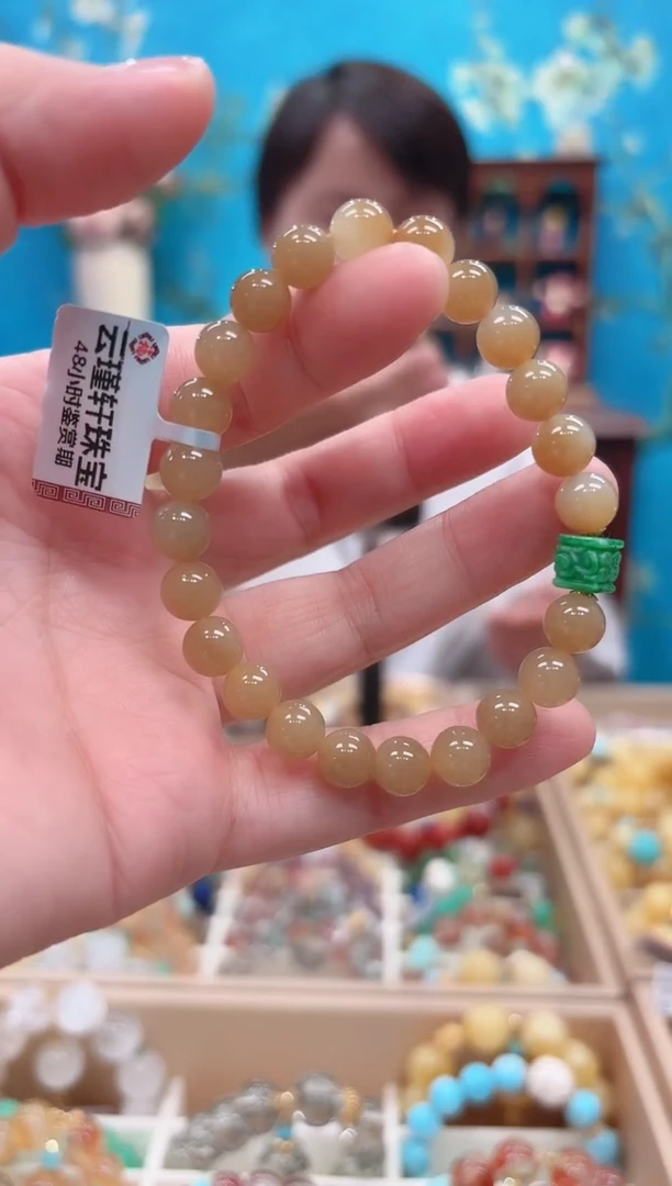 未镶嵌手串和田玉设计款珠串