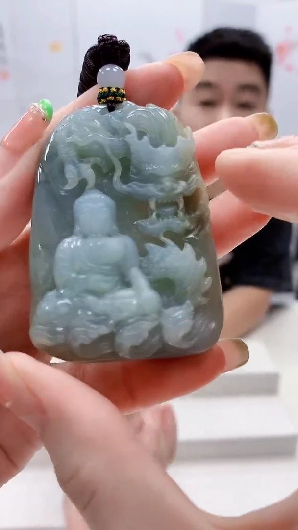 未镶嵌定制翡翠5028ry-毛货挂件49
