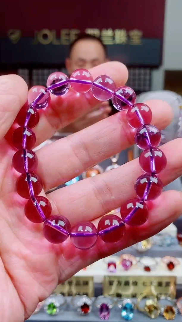 未镶嵌手链紫晶紫晶手链