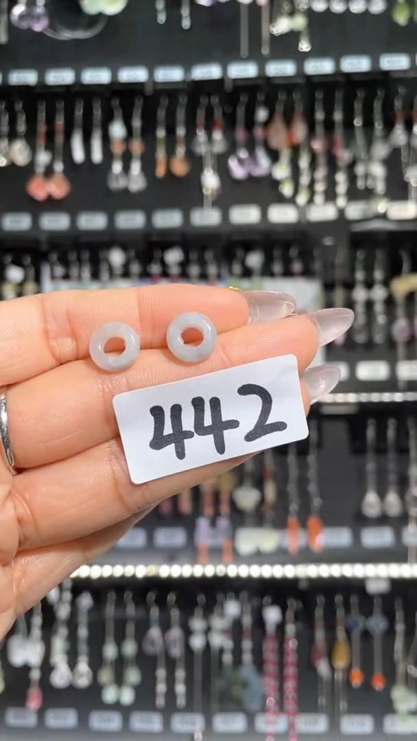 紫晶耳饰银S925镶嵌喜欢拍