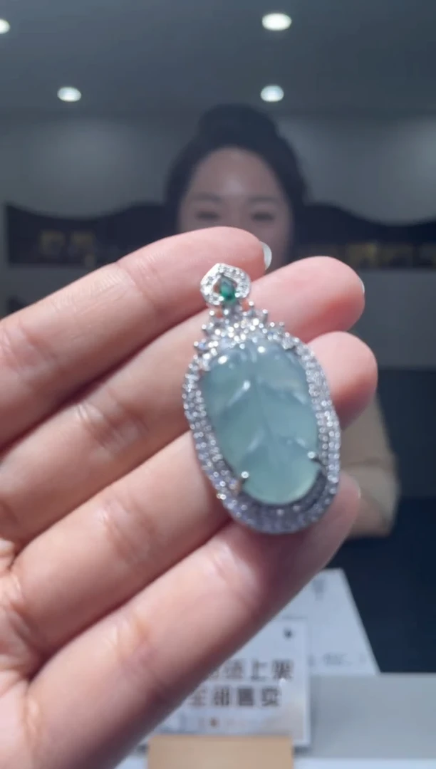 翡翠银S925镶嵌吊坠(不含链)挂件其他随机发A1 |+0