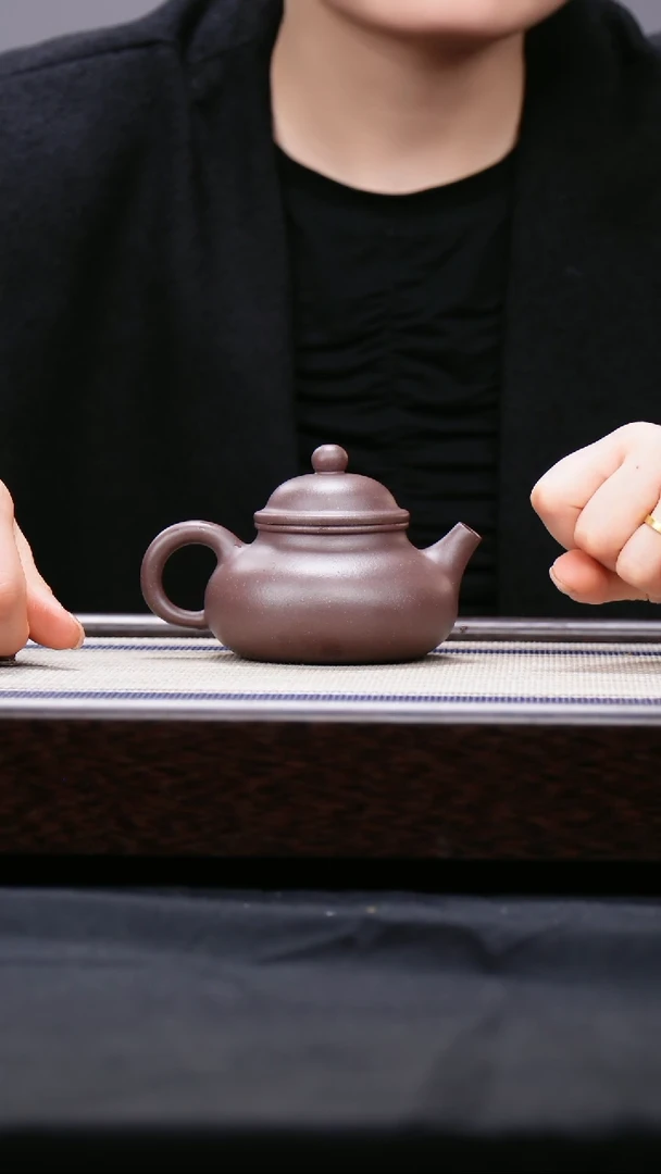 【闪购商品】紫砂茶壶四号井低槽青  容天壶