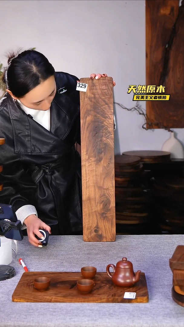 木北美黑胡桃原木.干裂疤结不属于商品质量问题完美主义者慎拍