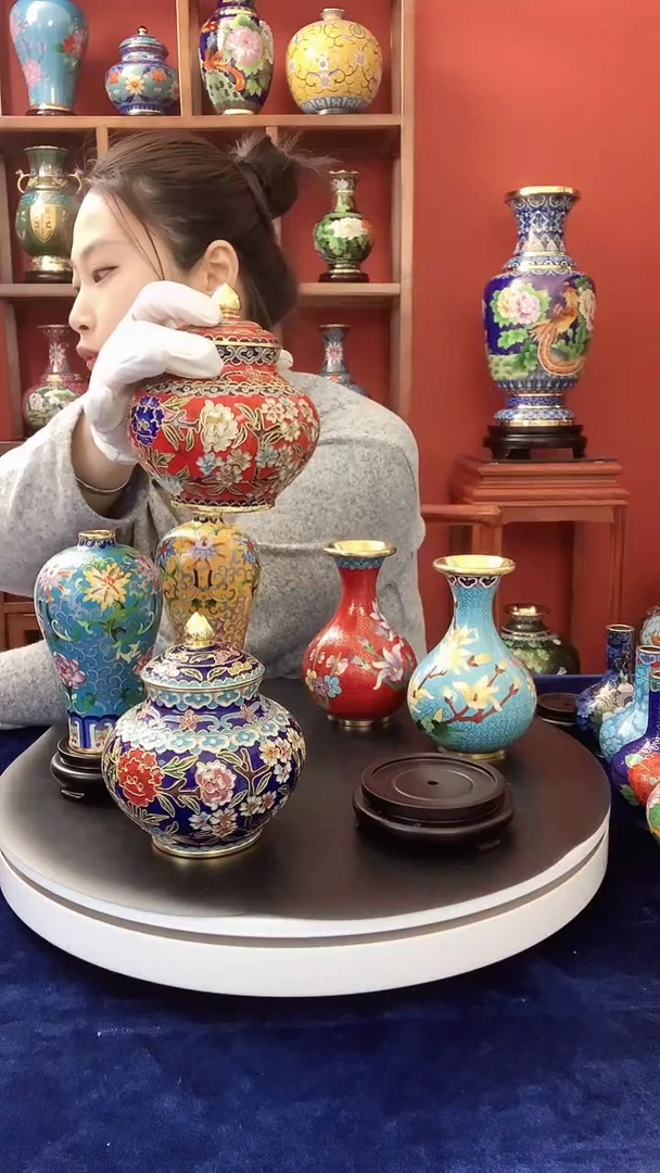 5寸百花罐  手工非遗