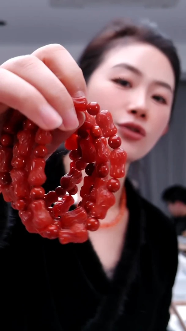 颈饰合金南红玛瑙1573手串