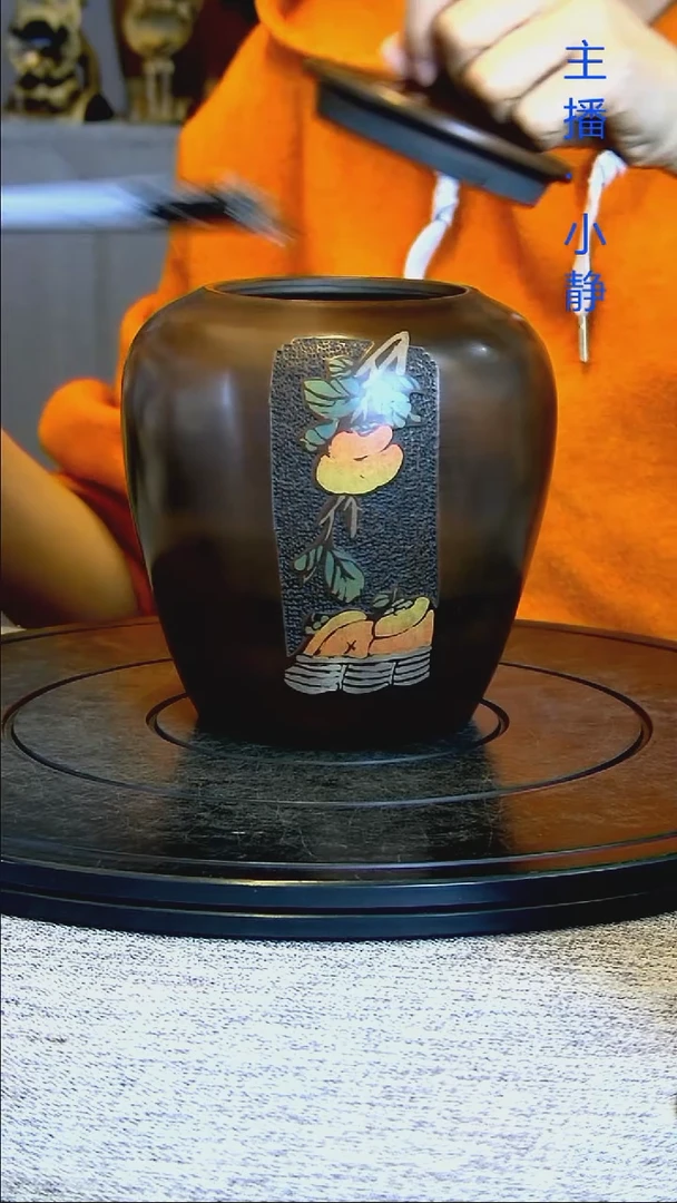 全手工紫陶茶罐精磨微瑕疵148