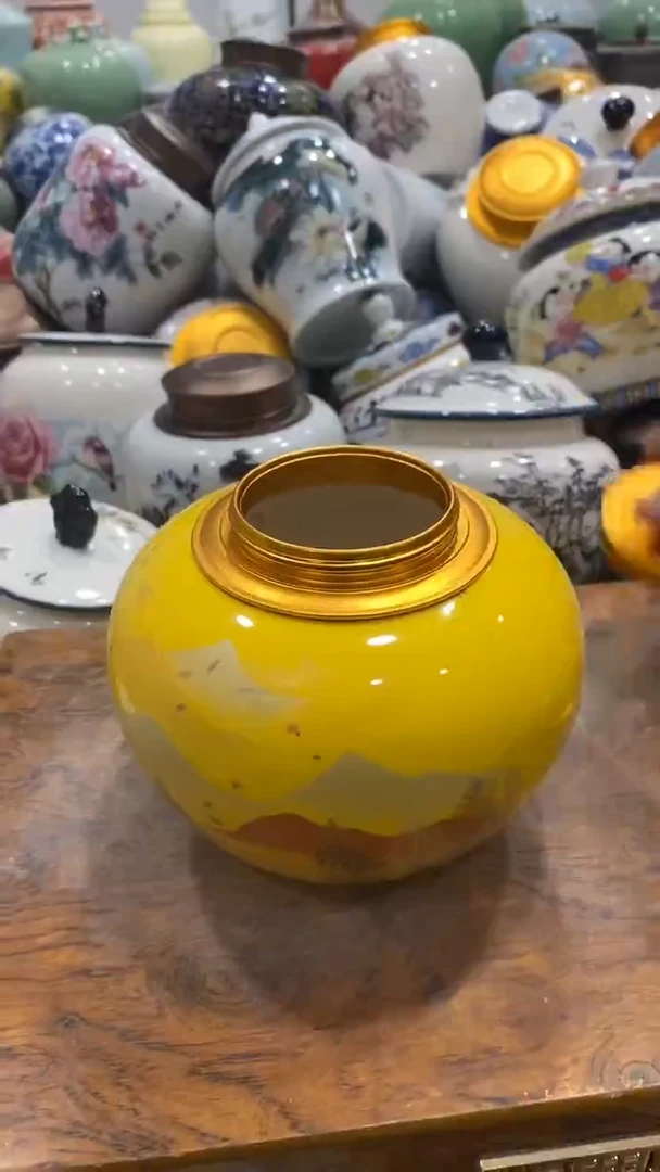 摆件陶茶叶罐密封罐储存罐