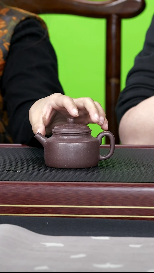 茶壶紫砂紫砂壶91金鼎吴记 德钟 天青泥 130cc