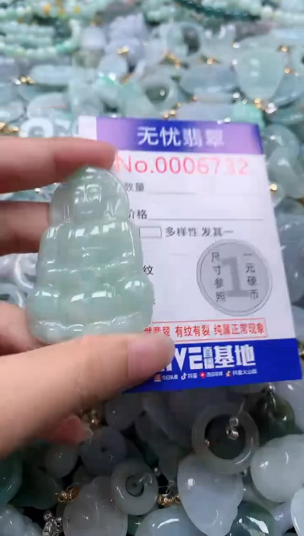 翡翠未镶嵌吊坠(不含链)6732