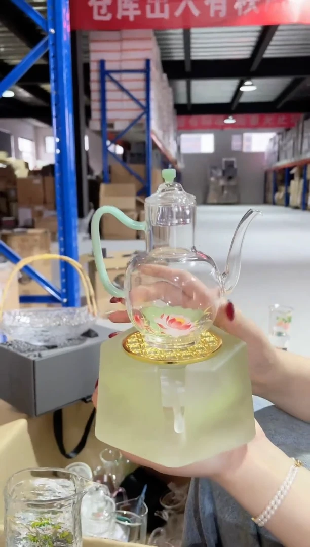 遇器鸿禧壶绿色把手