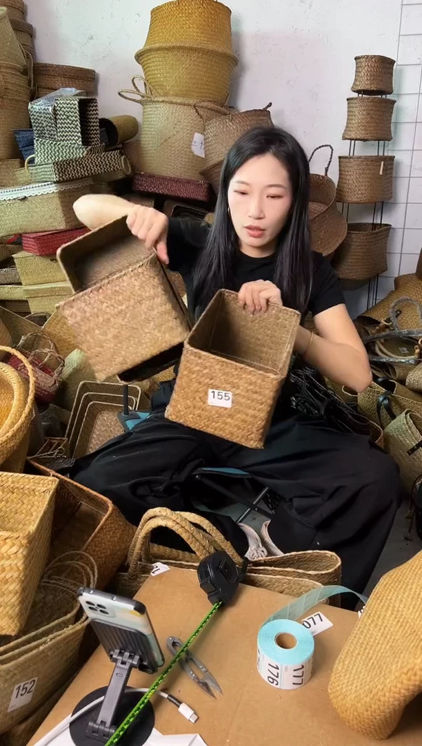 草编草编包/草编收纳盒微瑕疵