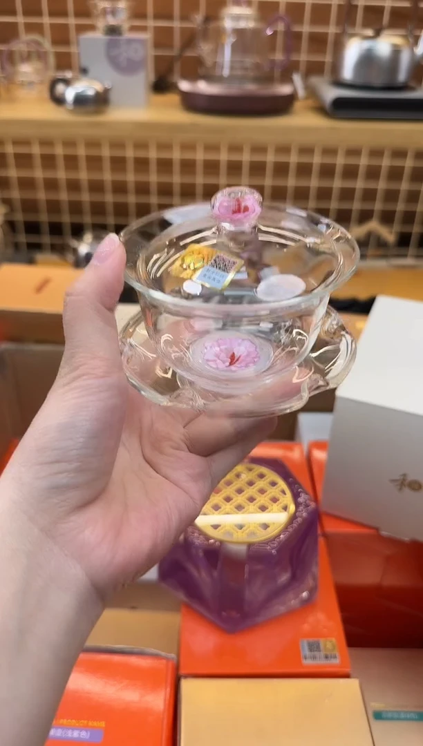 @@禾器花语棠韵咏莲盖碗