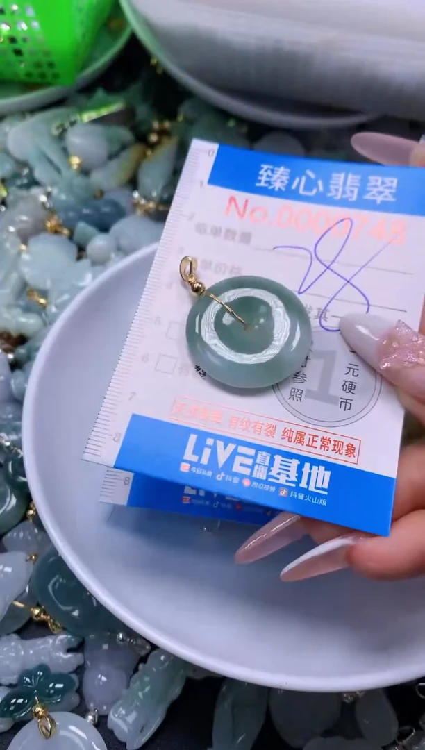 翡翠未镶嵌吊坠(不含链)748