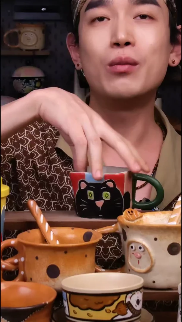 杯子景德镇可爱设计师款陶瓷