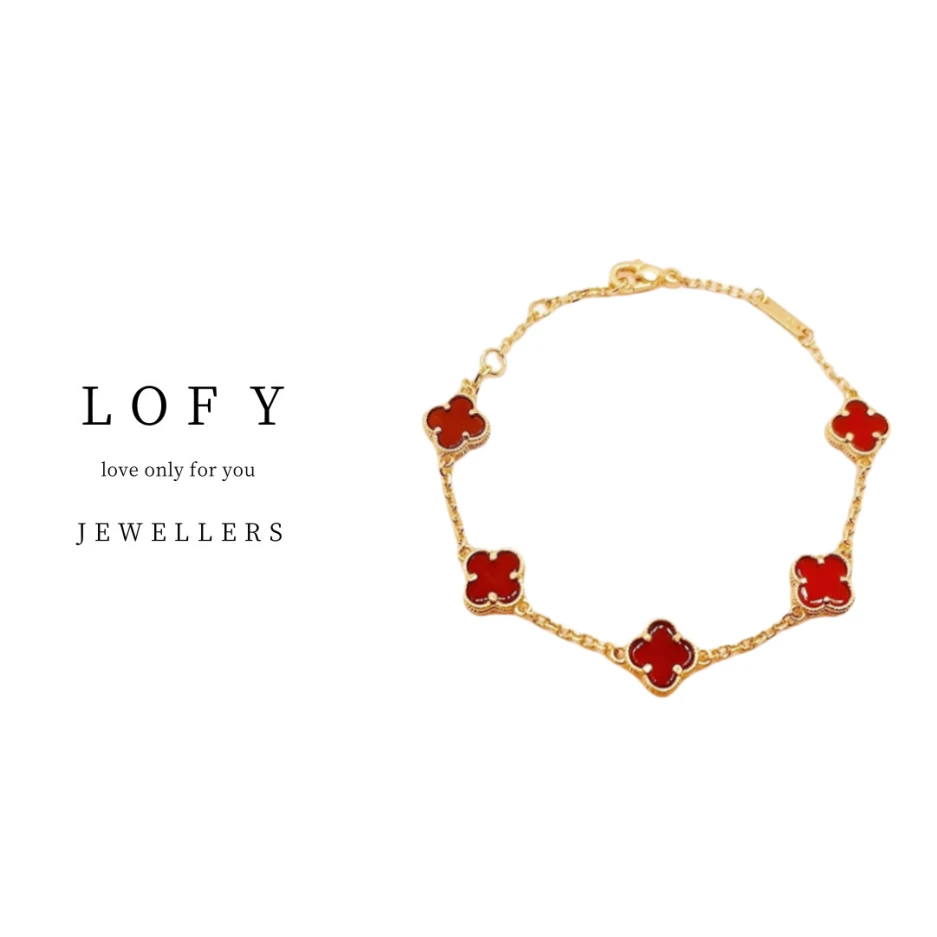 LOFY  小花 mini 高定五花【透的】经典手链-AX