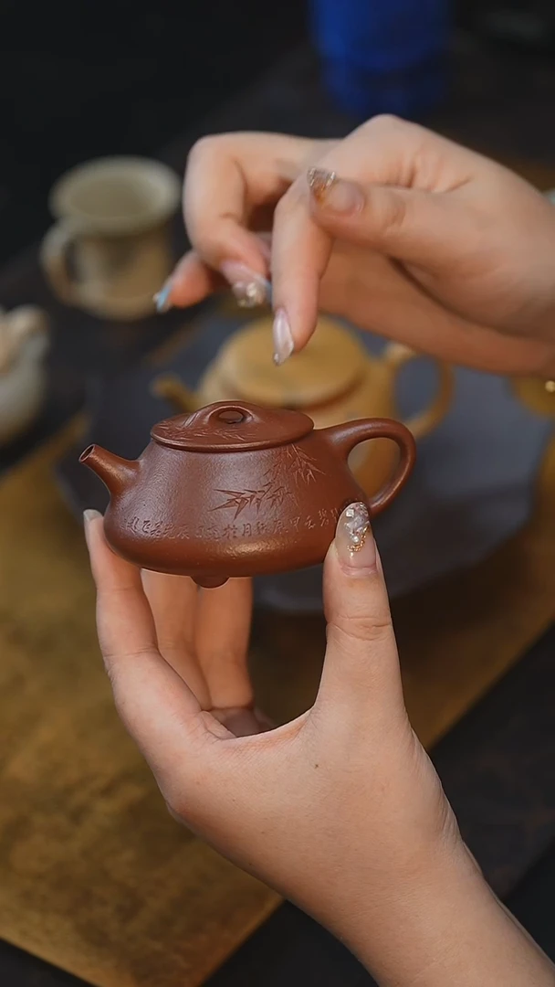 茶壶紫砂小满瓢底槽清褪火烧