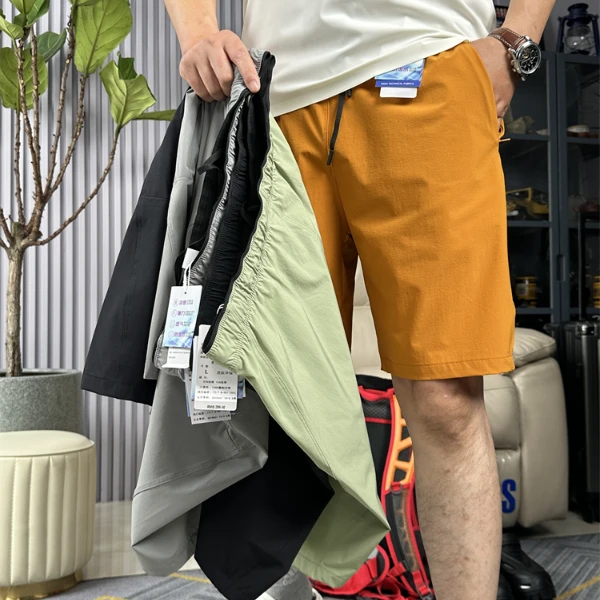 透气速干五分裤美式宽松运动短裤夏季薄款锦纶冰丝速干高弹防晒