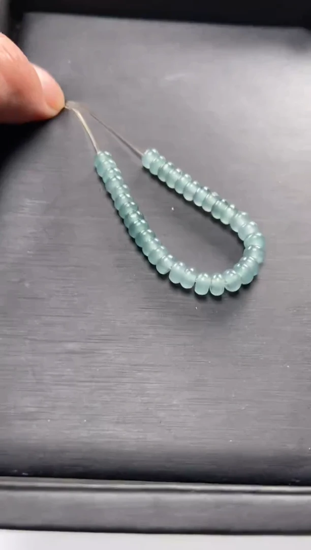 【闪购商品】翡翠手串未镶嵌算盘珠55颗浅色