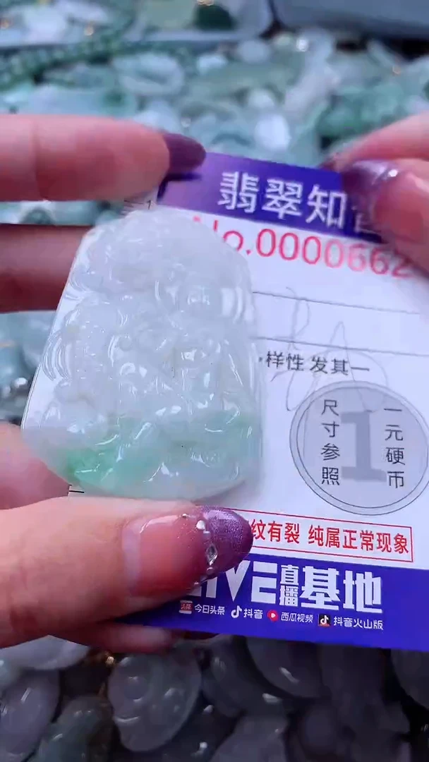 翡翠未镶嵌吊坠(不含链)662