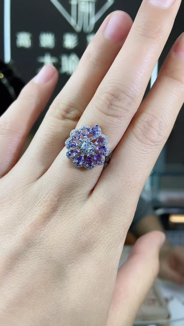 【闪购商品】坦桑石手饰银S925镶嵌手饰