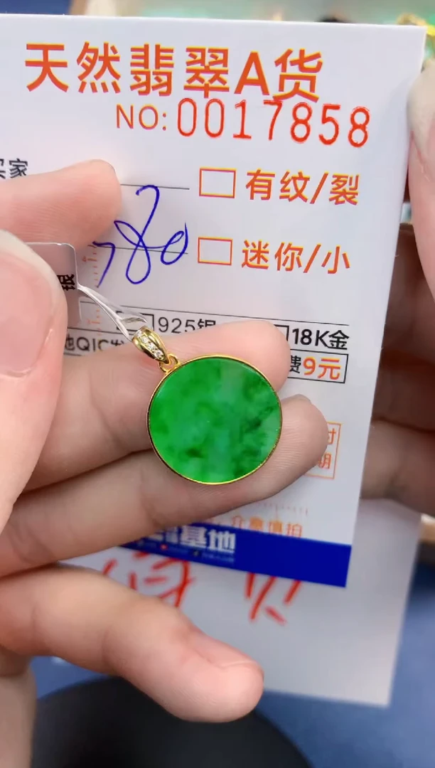 翡翠未镶嵌颈饰       1