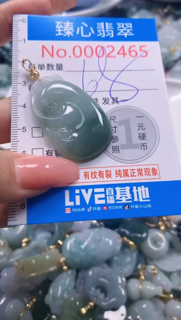 翡翠未镶嵌颈饰2465