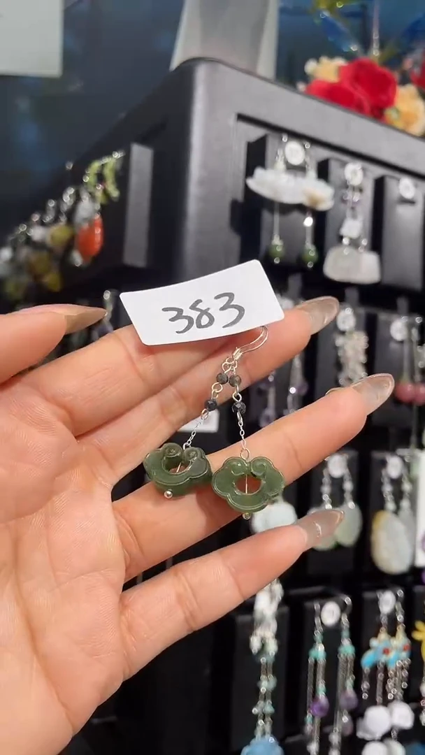 银S925镶嵌耳饰紫晶喜欢拍微瑕
