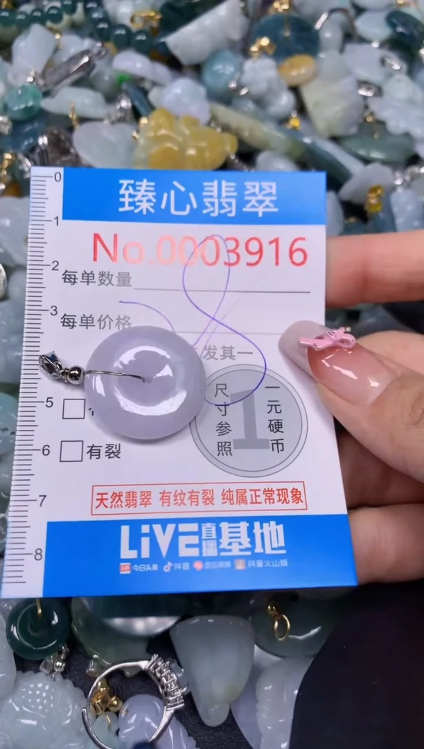 【闪购商品】翡翠颈饰未镶嵌含绳0003916