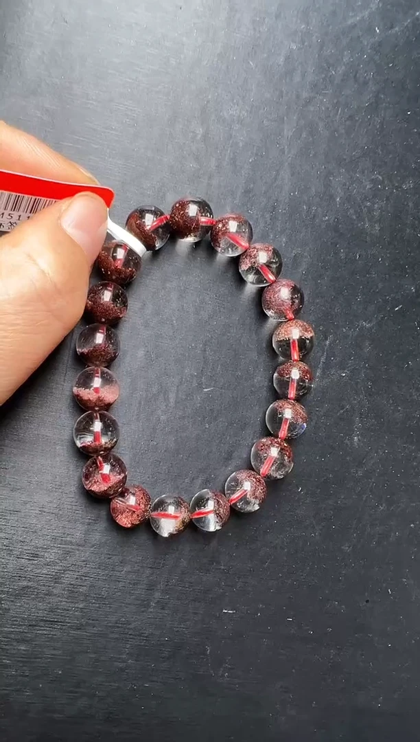 未镶嵌手串水晶红幽灵手串10m+ M51128
