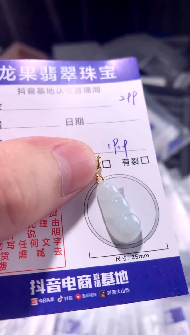 颈饰未镶嵌翡翠豆子299