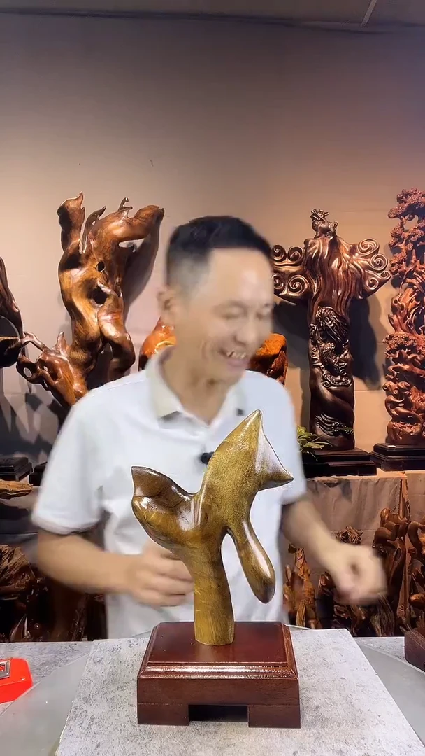 金丝楠气**淘小叶桢楠随行摆件34