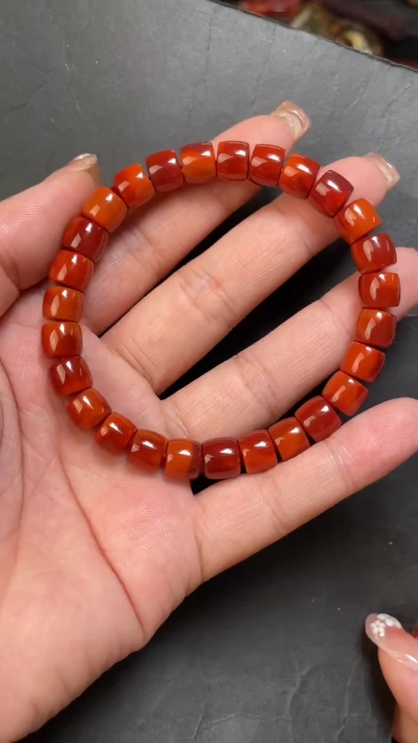 南红玛瑙57未镶嵌手串