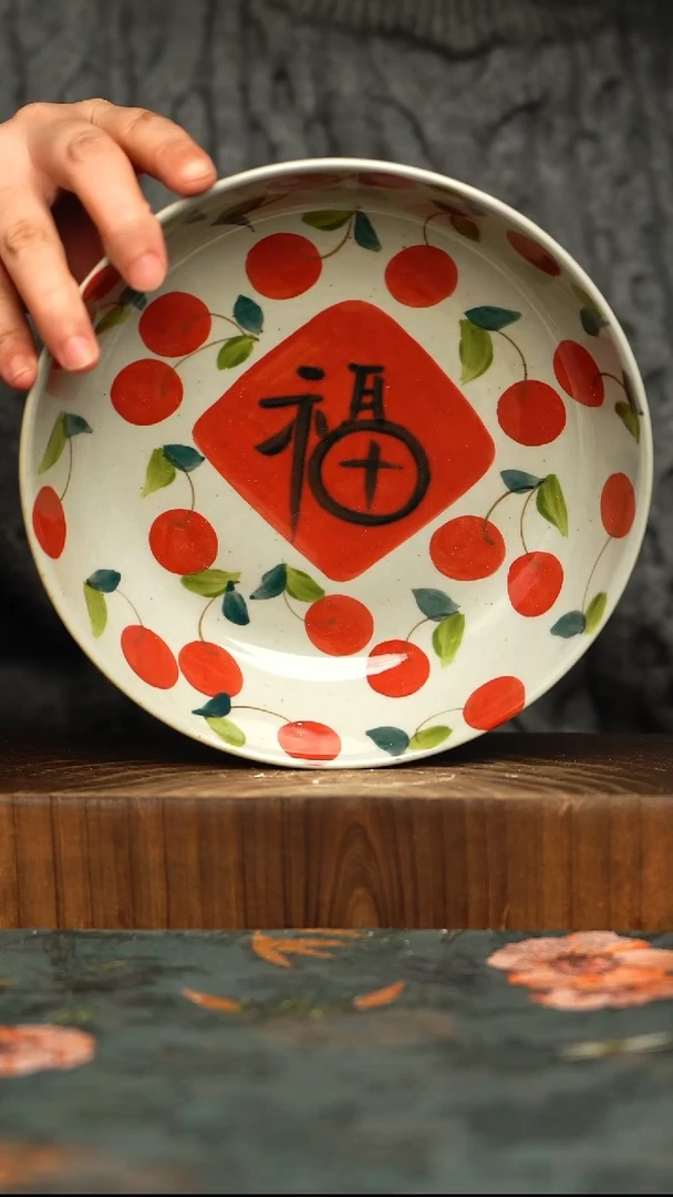杯釉下彩手工手绘同款陶器