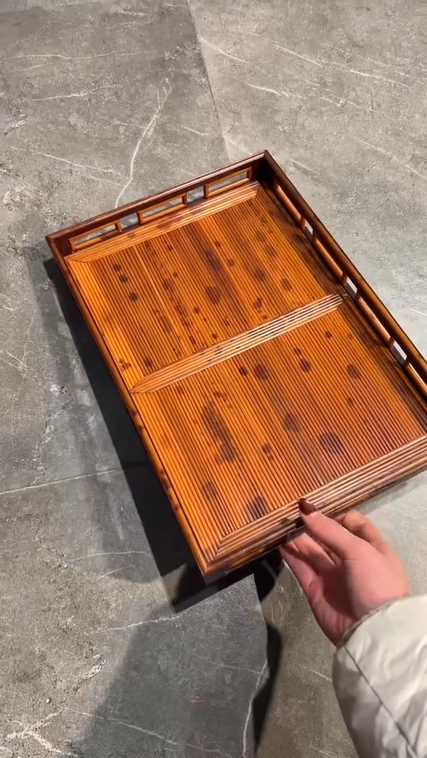 竹醉**花湘妃竹文盘茶盘福建妃
