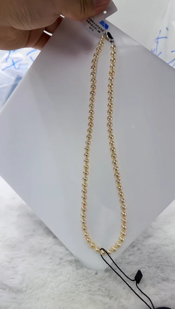 【闪购商品】海水珍珠DA未镶嵌ss172 珍珠项链带大证