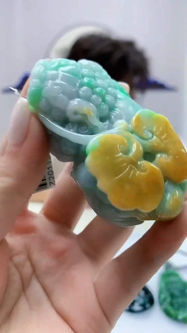 定制翡翠未镶嵌4688ms-毛货49狮子