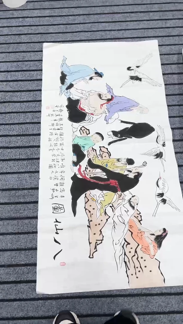 精品国画人物作品