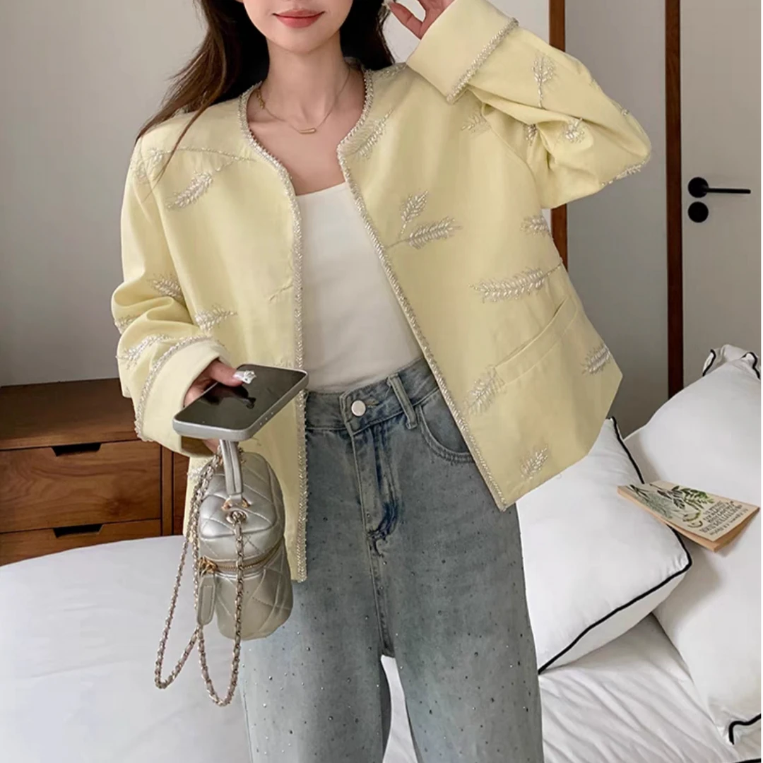 【MR】2025春季新款轻奢高级感新中式洋气百搭短外套