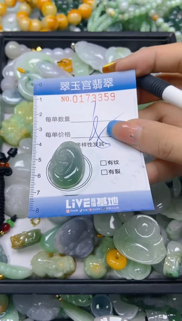 翡翠未镶嵌颈饰闪购0173359
