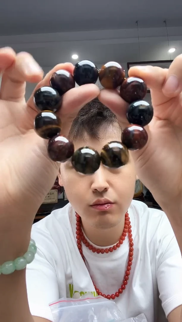 玛瑙/玉髓颈饰未镶嵌虎晶石手串卡20