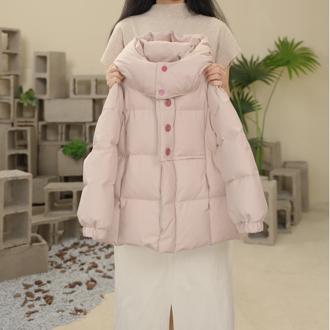 【胡小7】90白鸭绒 2025女童冬装羽绒服外套 35A1393
