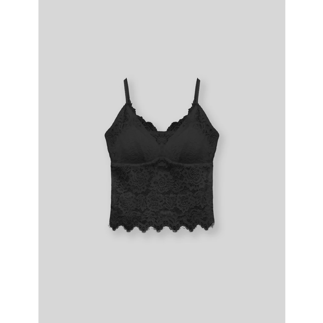 【蜜蜜家】奶油芝士 欧美辣妹性感百搭时尚蕾丝带胸垫美背 25/Z502