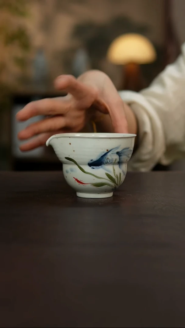 杯景德镇陶瓷杯碗柴烧多人