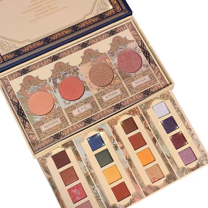 MUGELEEN梦境复兴眼影彩红小熊四色十二色上色多色女神春夏一体盘