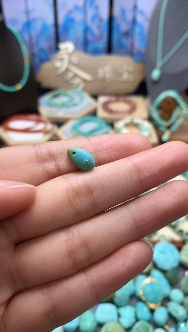 【闪购商品】绿松石挂件未镶嵌精工卡子