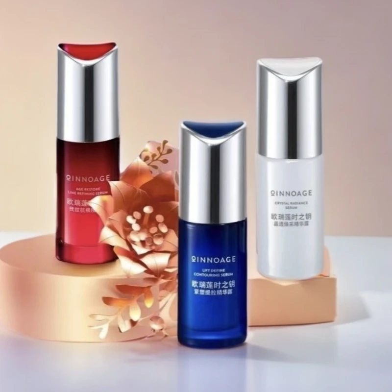 欧瑞莲白蓝红时之钥晶透焕采紧塑提拉抗皱赋弹精华露淡纹抗老提亮