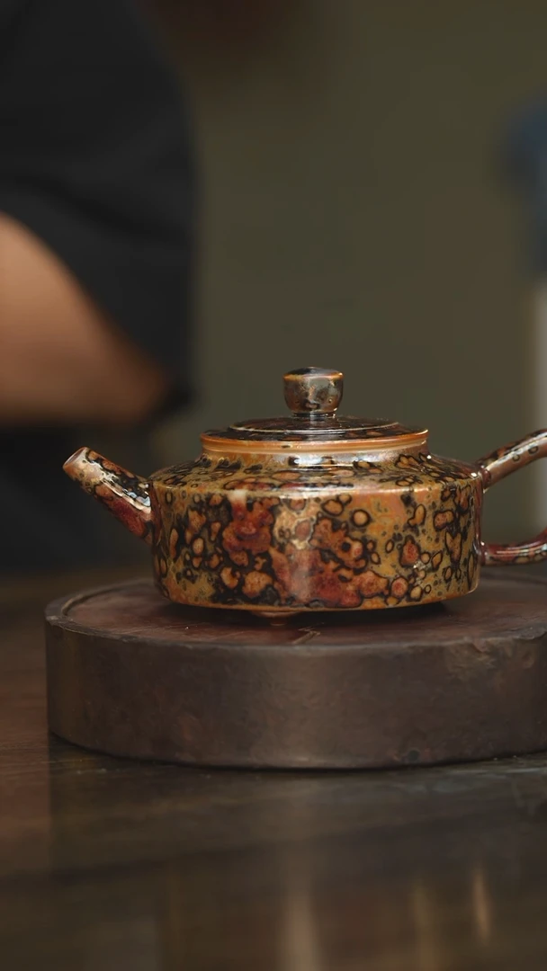 杯141柴房陶瓷柴烧周盘