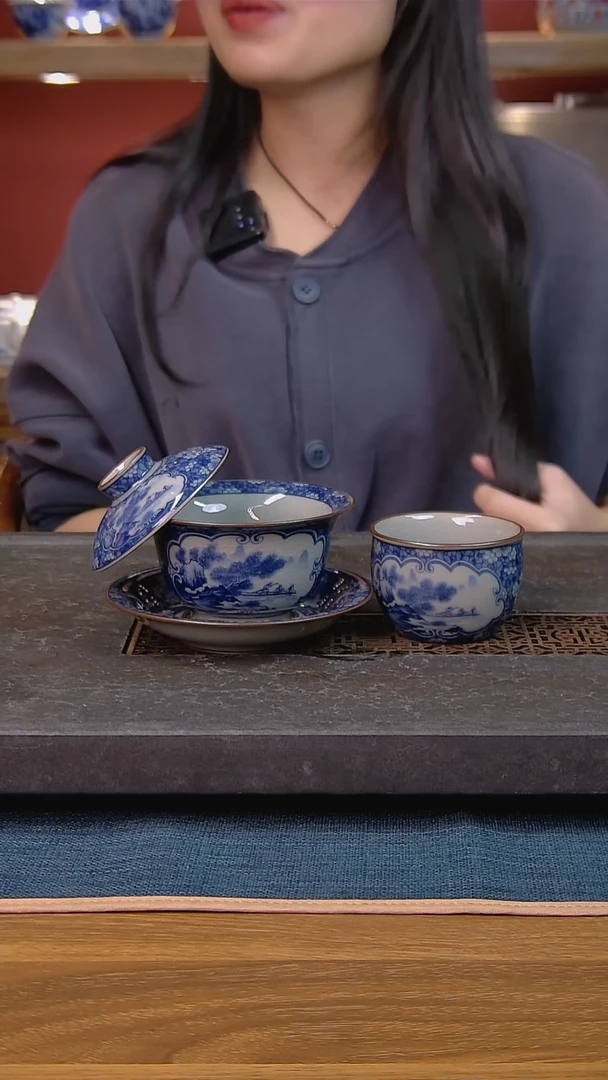 简装家用款2件套 老陶泥开片纹陶瓷茶具